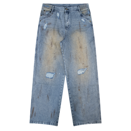 DIRT WASHED DENIM (LIGHT BLUE)