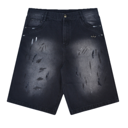 DIRT WASHED JORTS (BLACK)