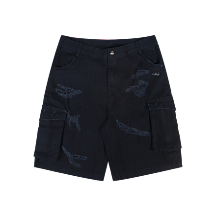 CARGO SHORTS (BLACK)