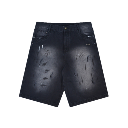 DIRT WASHED JORTS (BLACK)