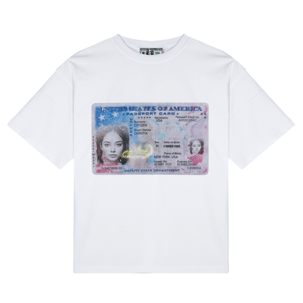 PASSPORT TEE  (WHITE)