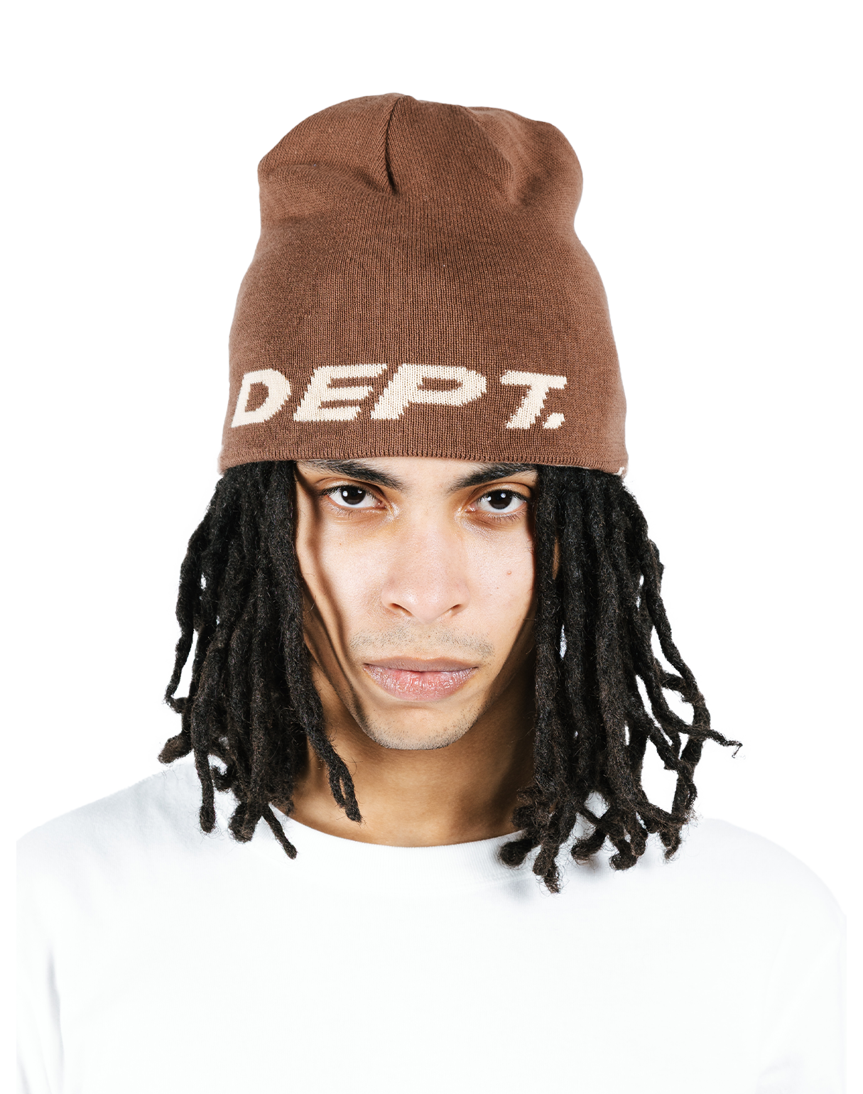 REVERSIBLE BEANIE (BROWN)