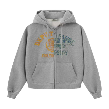COLLEGE ZIP (GREY)