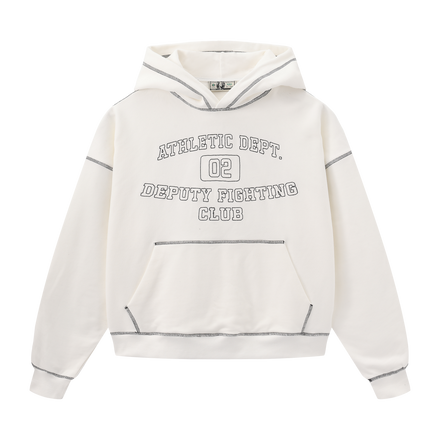 CONTRAST HOODIE (WHITE)