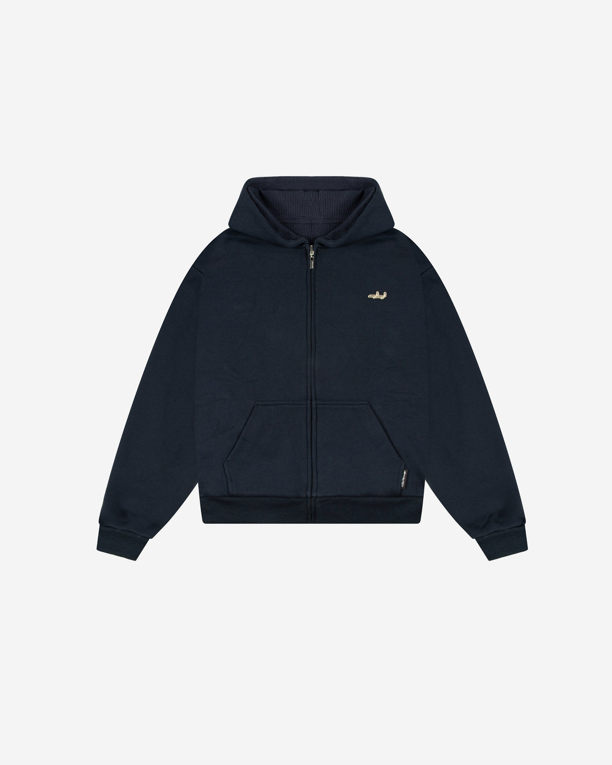 1000 GSM WAFFLE ZIP (ABYSS)