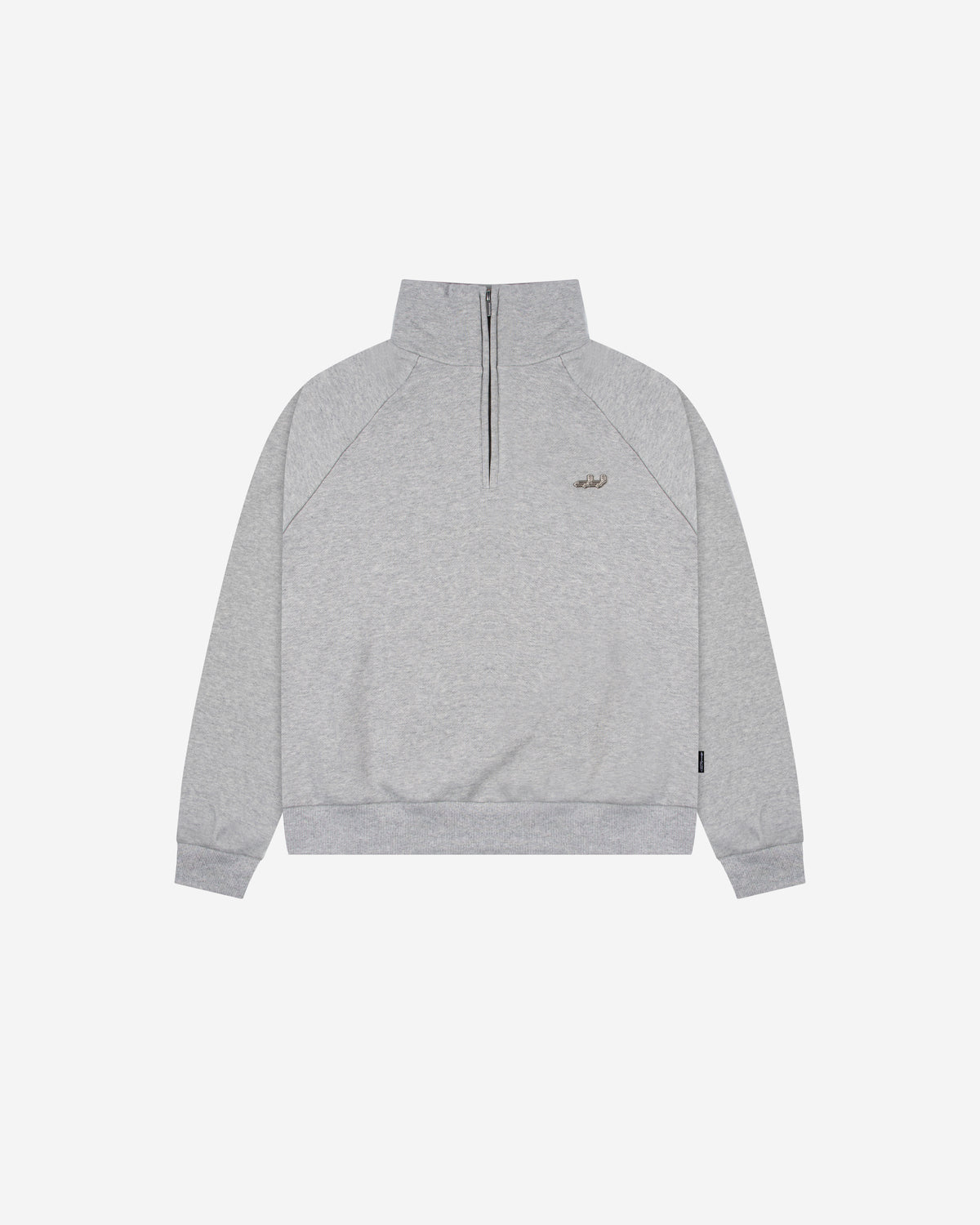 QUARTER ZIP (LIGHT GREY)