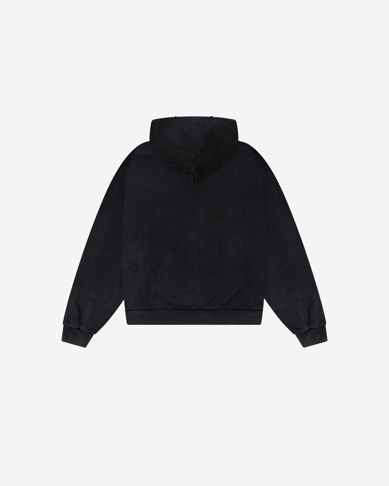 WASHED ZIP (BLACK)
