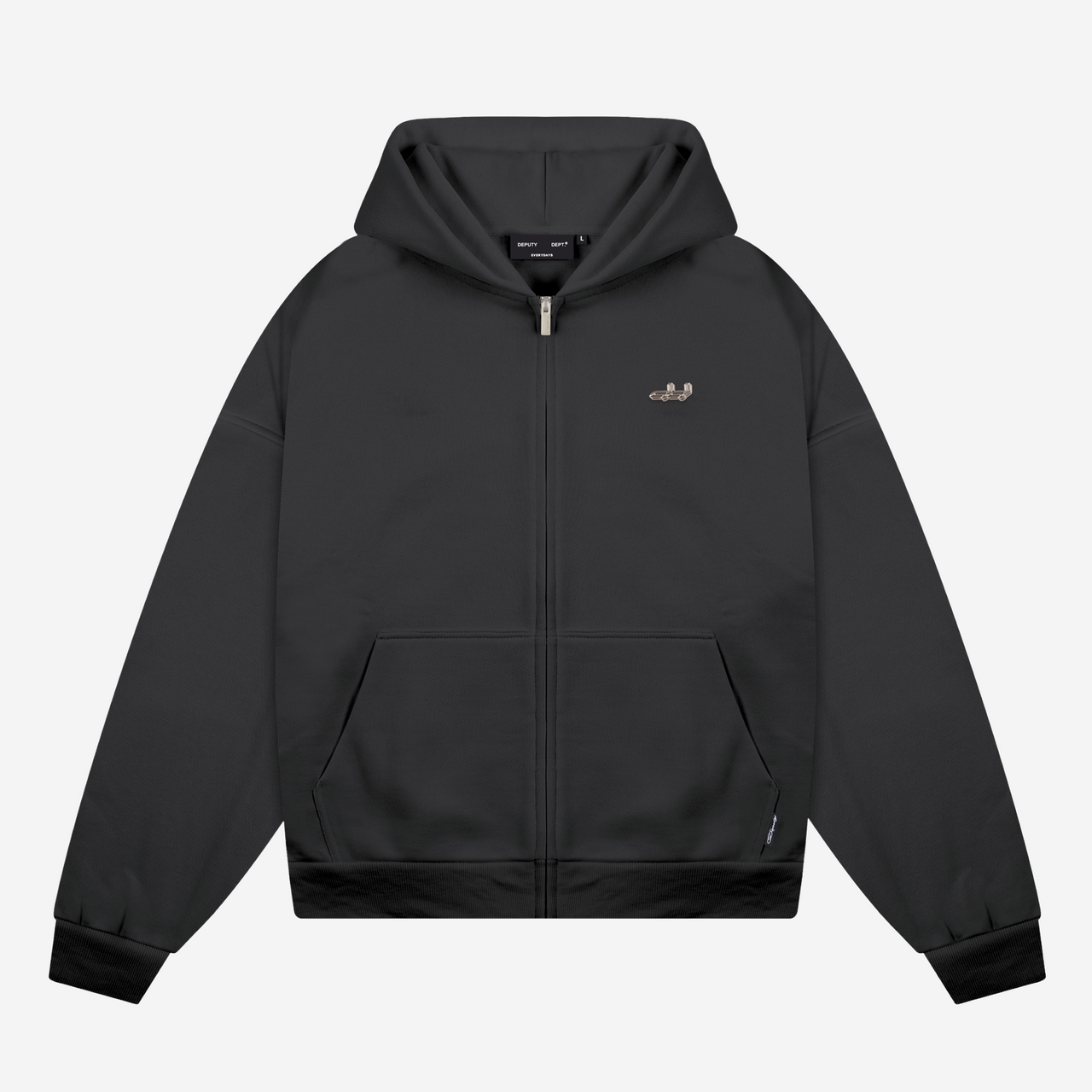 ZIP HOODIE (BLACK)