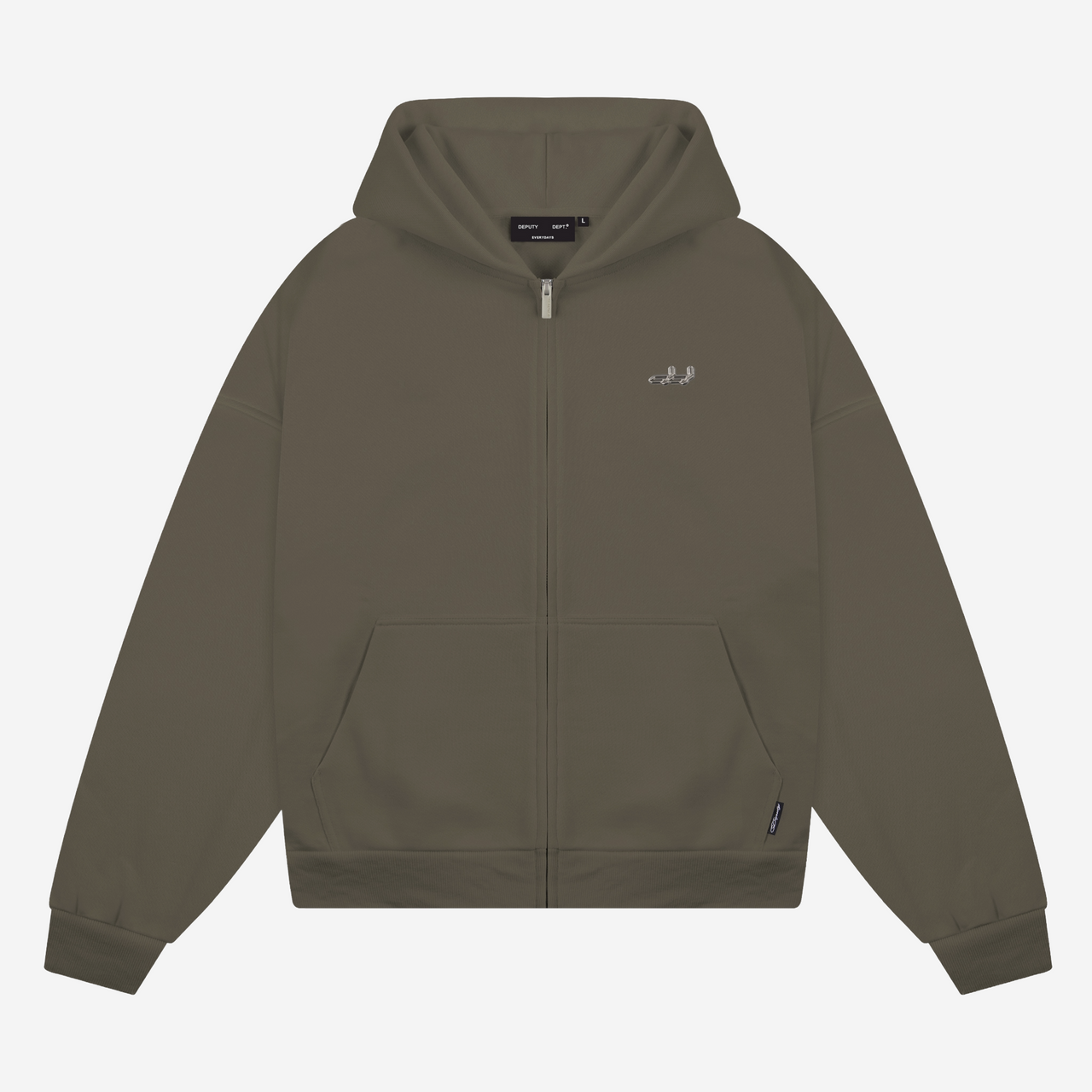 ZIP HOODIE (MOSS)