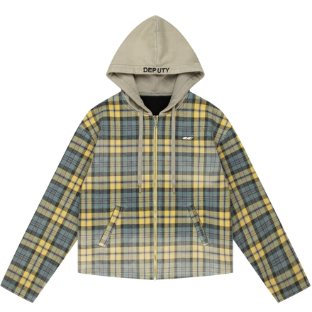 900 GSM WASHED OUT FLANNEL JACKET