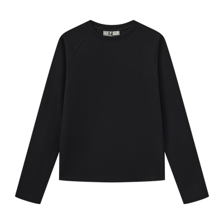 EVERYDAY WAFFLE LONGSLEEVE (BLACK)