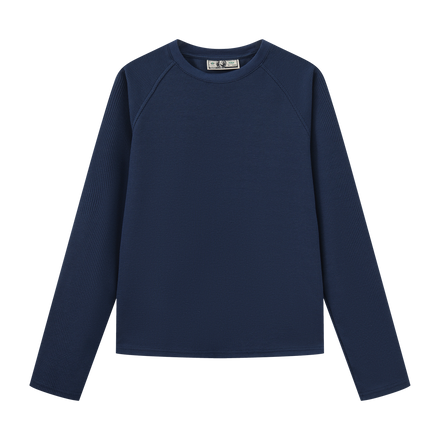 EVERYDAY WAFFLE LONGSLEEVE (NAVY)