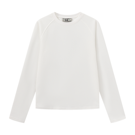 EVERYDAY WAFFLE LONGSLEEVE (WHITE)