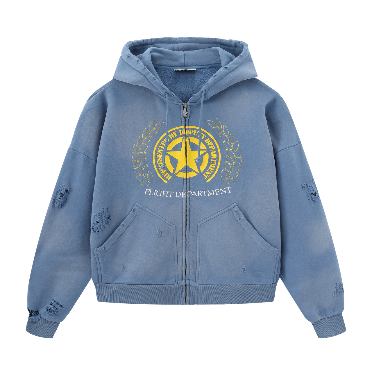 FLIGHT DEPARTMENT ZIPPER (BLUE)