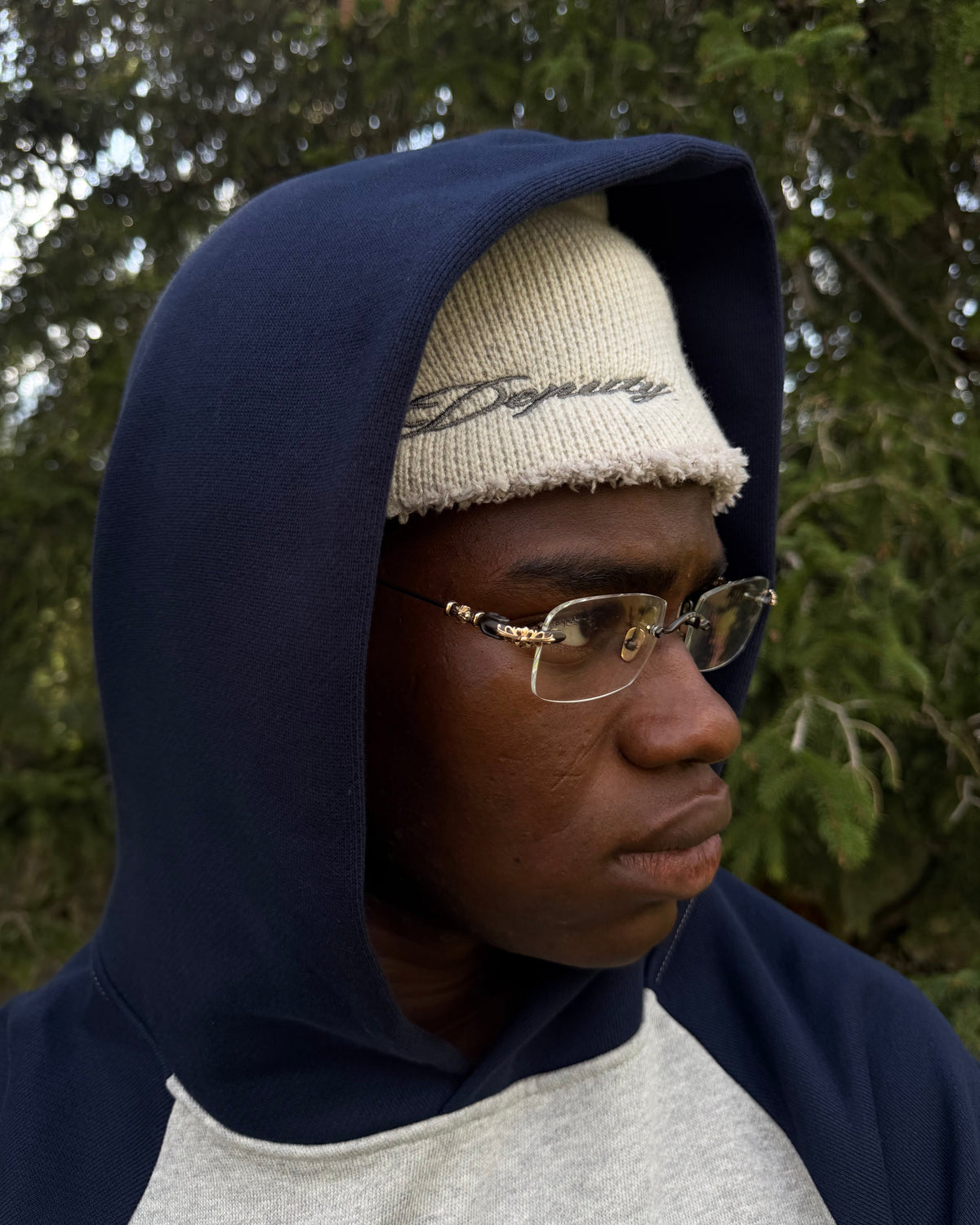 SCRIPT BEANIE (GREY)