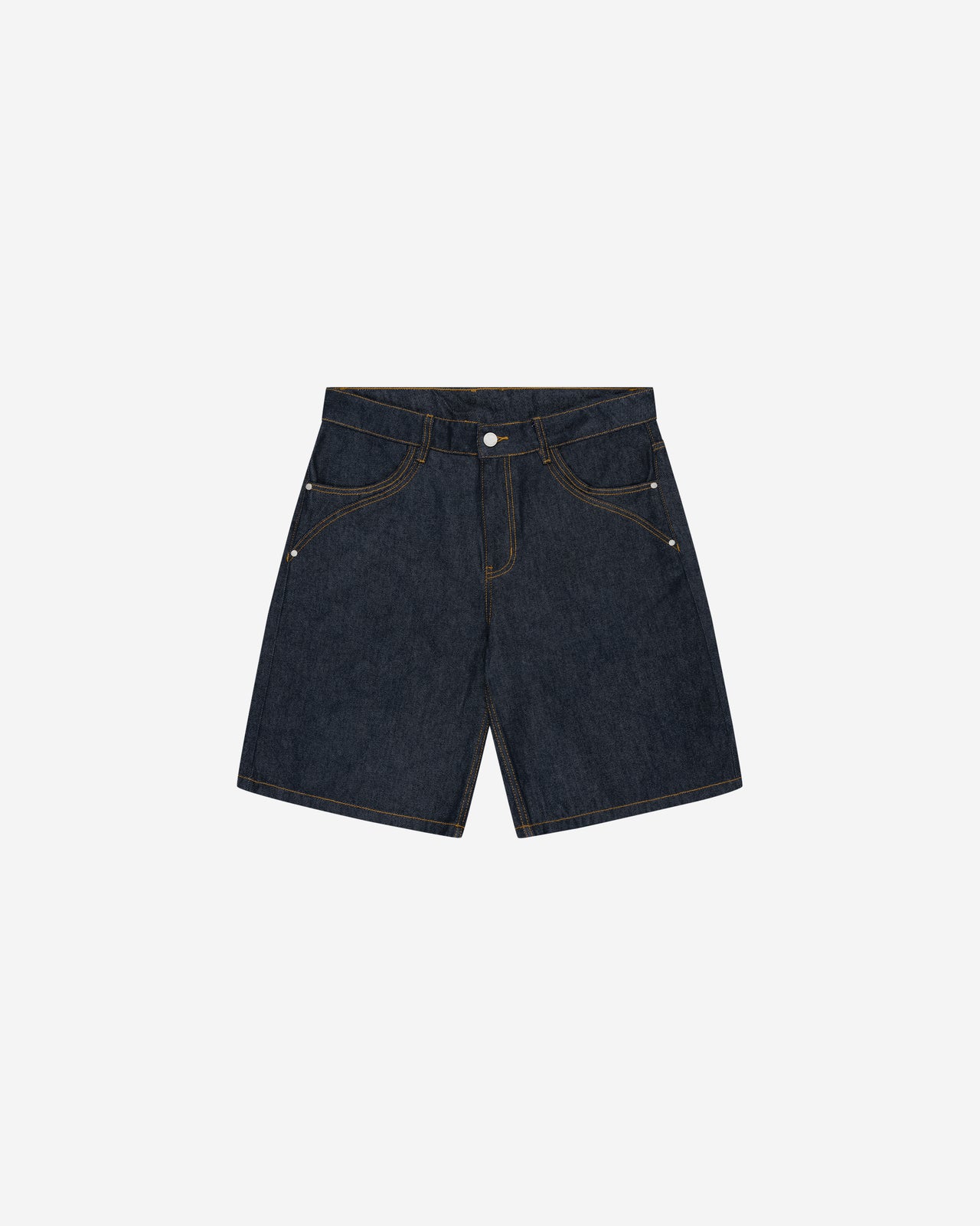 RAW DENIM SHORTS (BLUE)