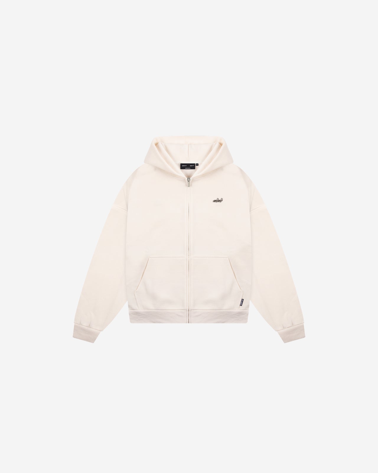 ZIP HOODIE (ECRU)