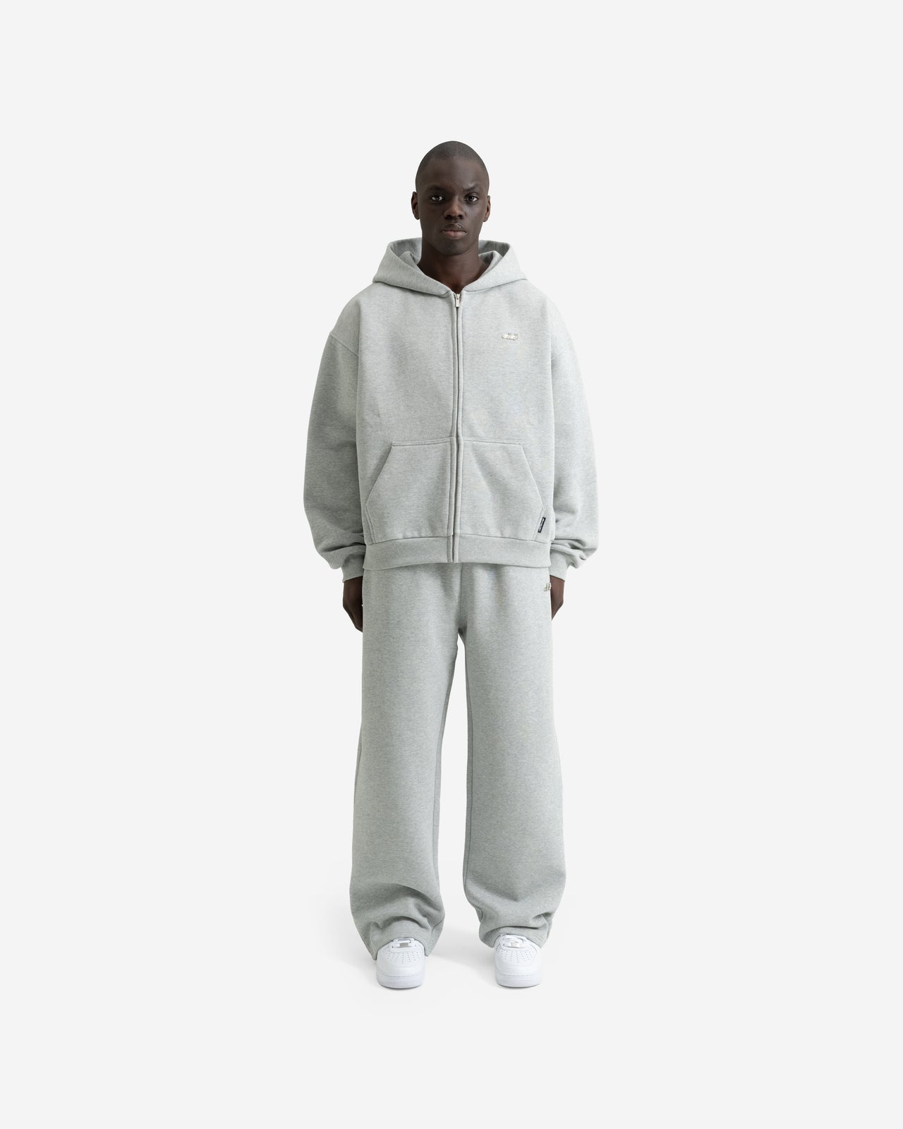 ZIP HOODIE (LIGHT GREY)