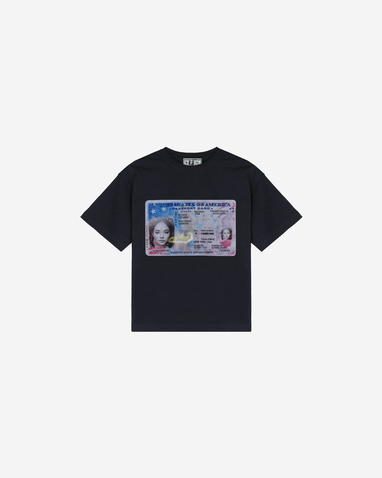 PASSPORT TEE  (BLACK)