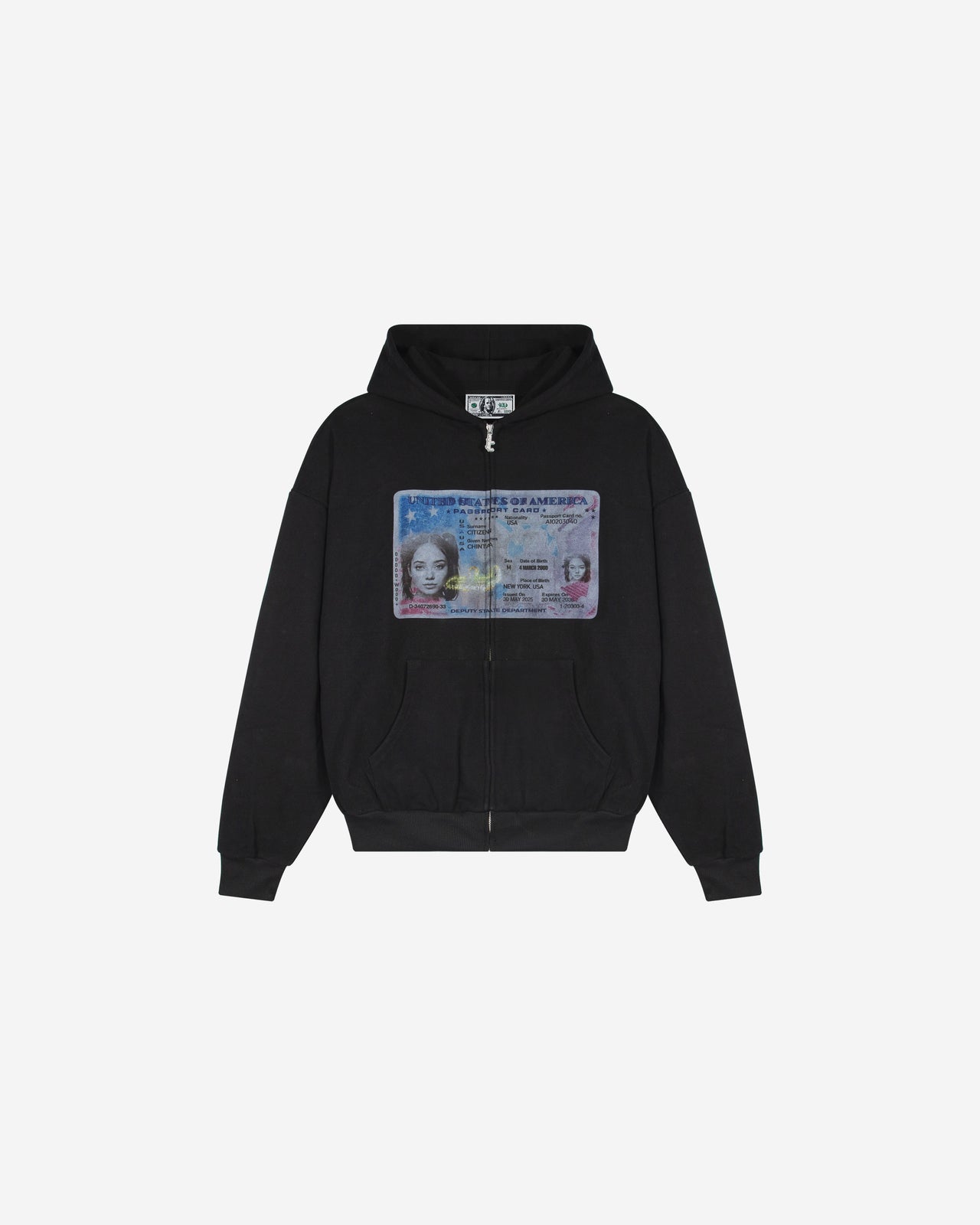 PASSPORT ZIPPER  (BLACK)