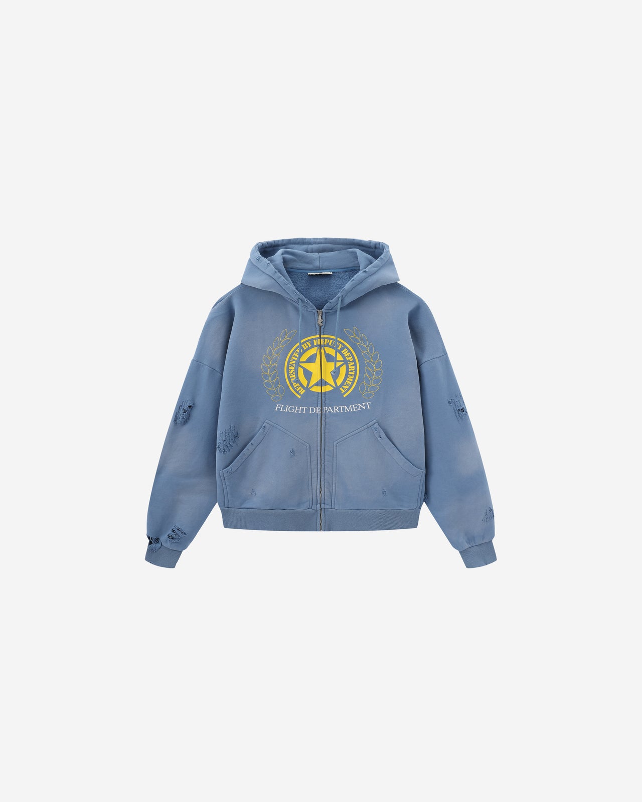 FLIGHT DEPARTMENT ZIPPER (BLUE)