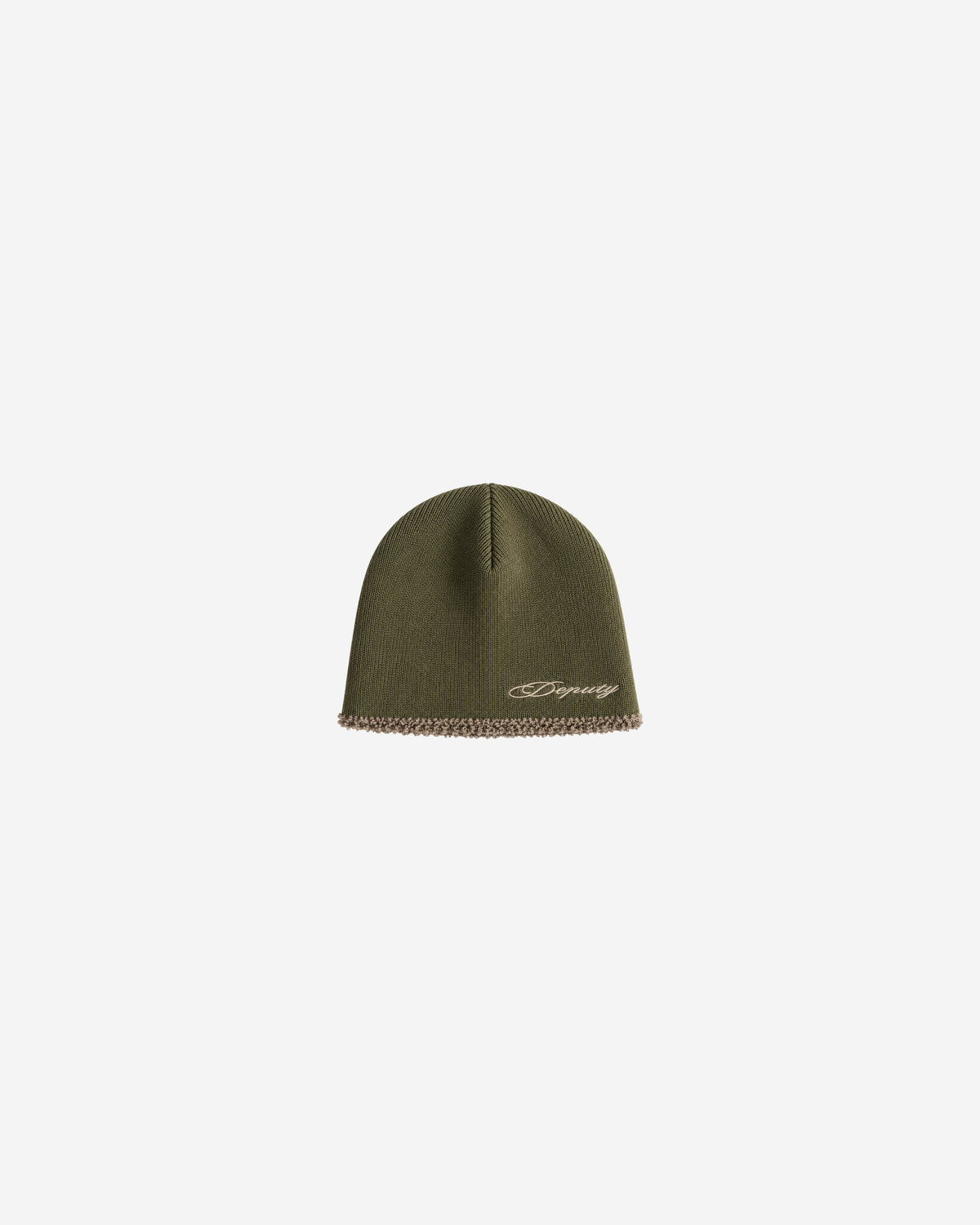 SCRIPT BEANIE (MOSS)