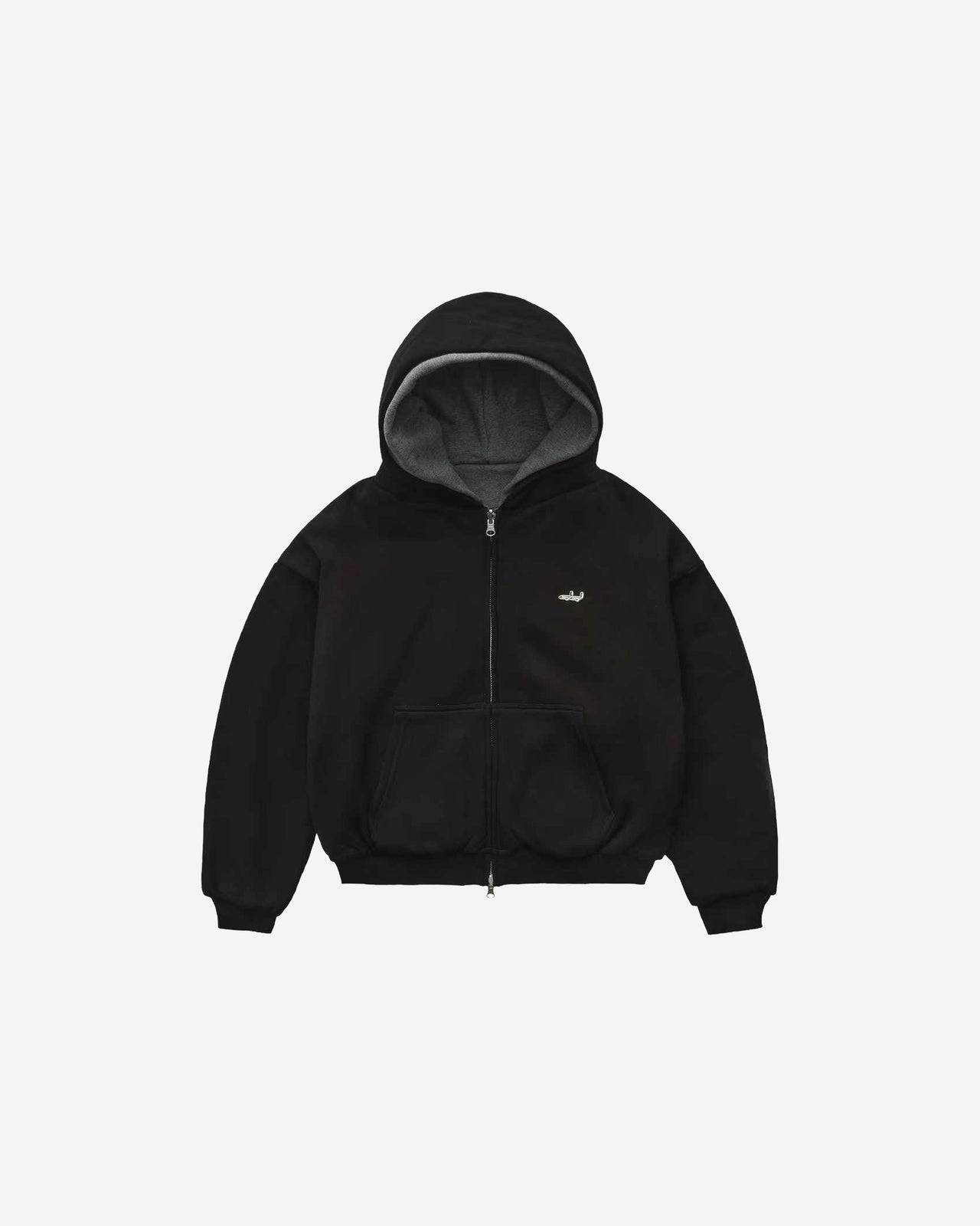 EVERYDAY 1000 GSM ZIP (DARK MELANGE/BLACK)