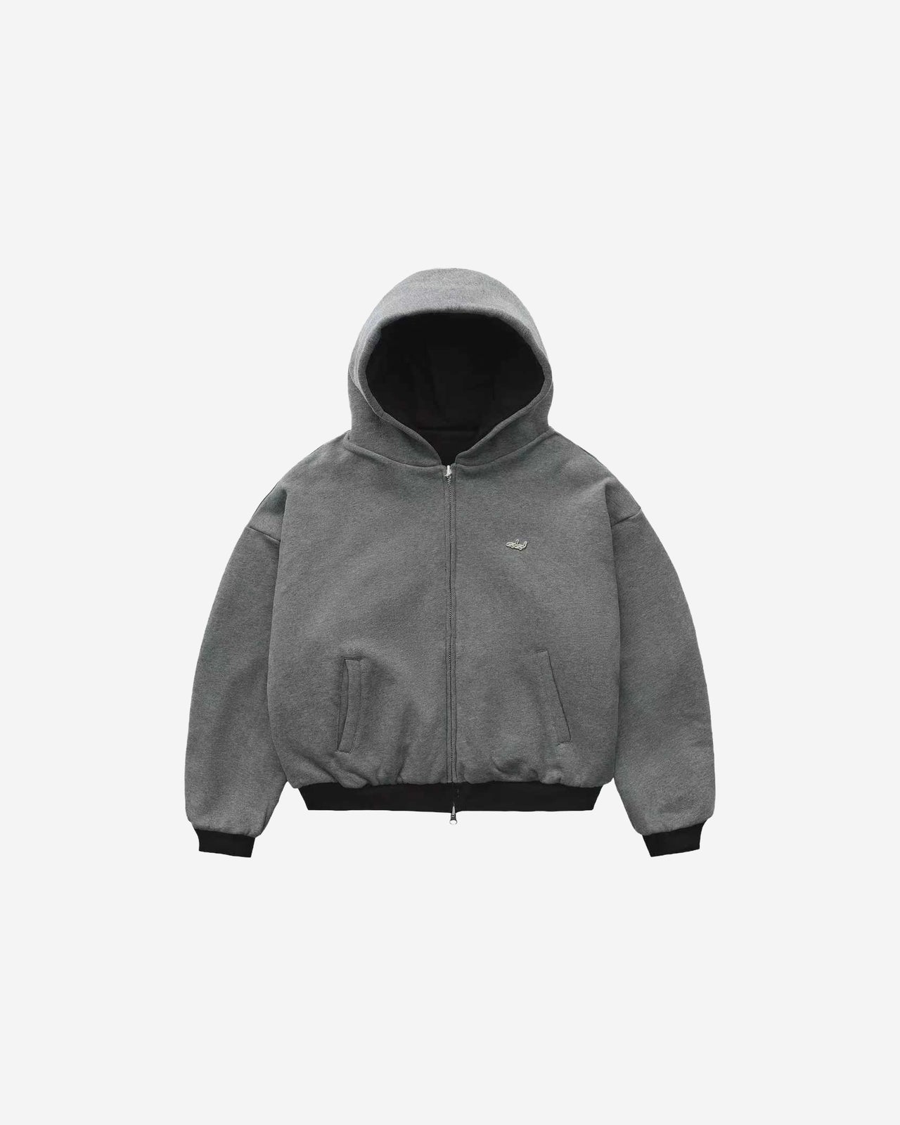 EVERYDAY 1000 GSM ZIP (DARK MELANGE/BLACK)