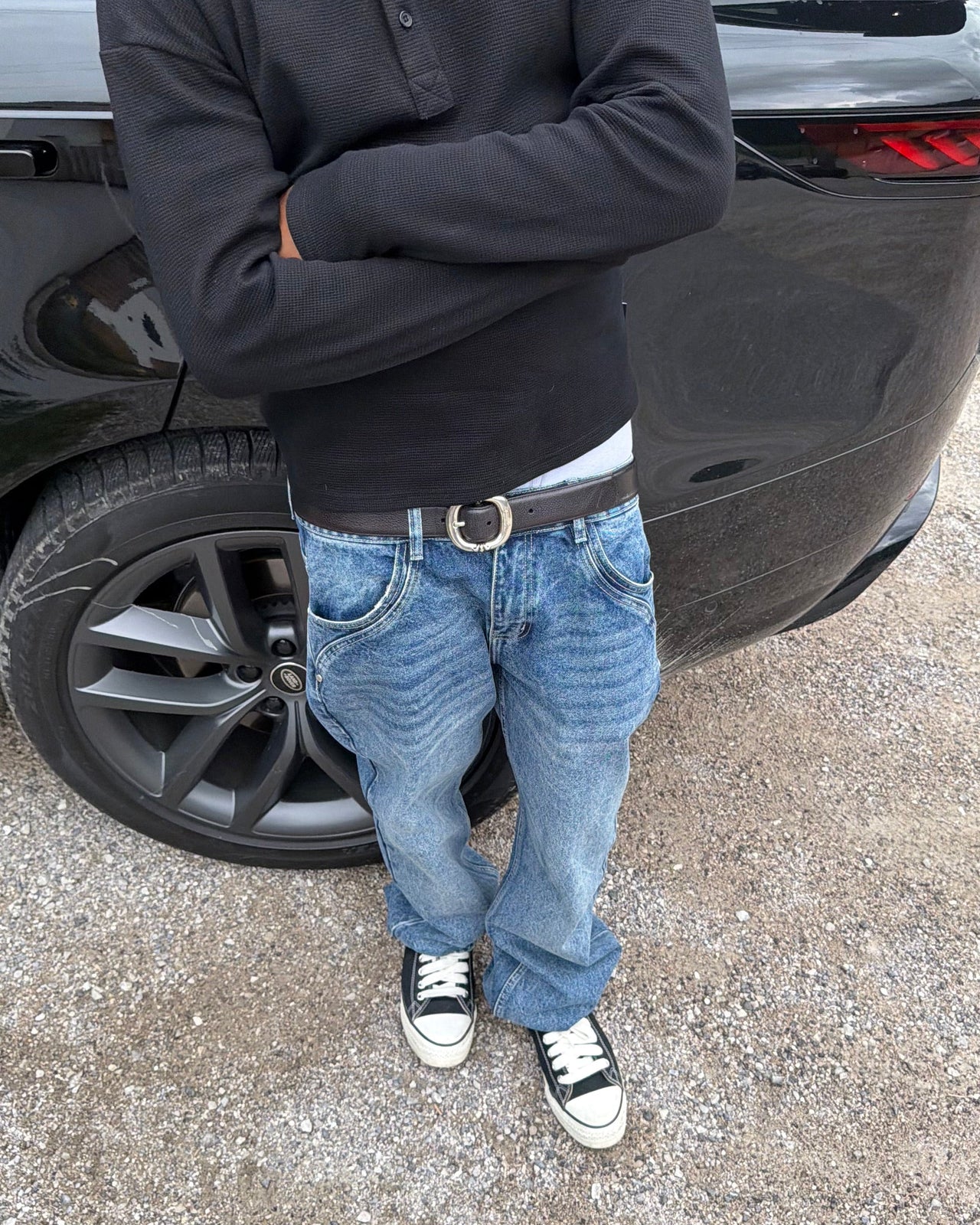STRAIGHT DENIM (MID BLUE)