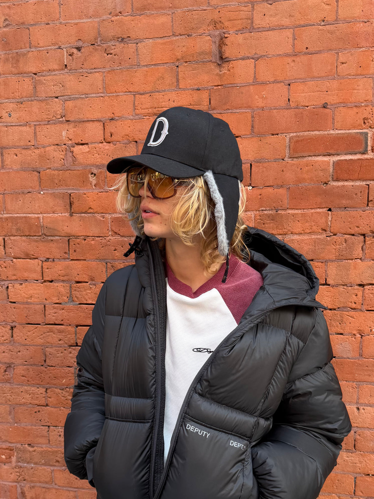 EARFLAP CAP (BLACK)
