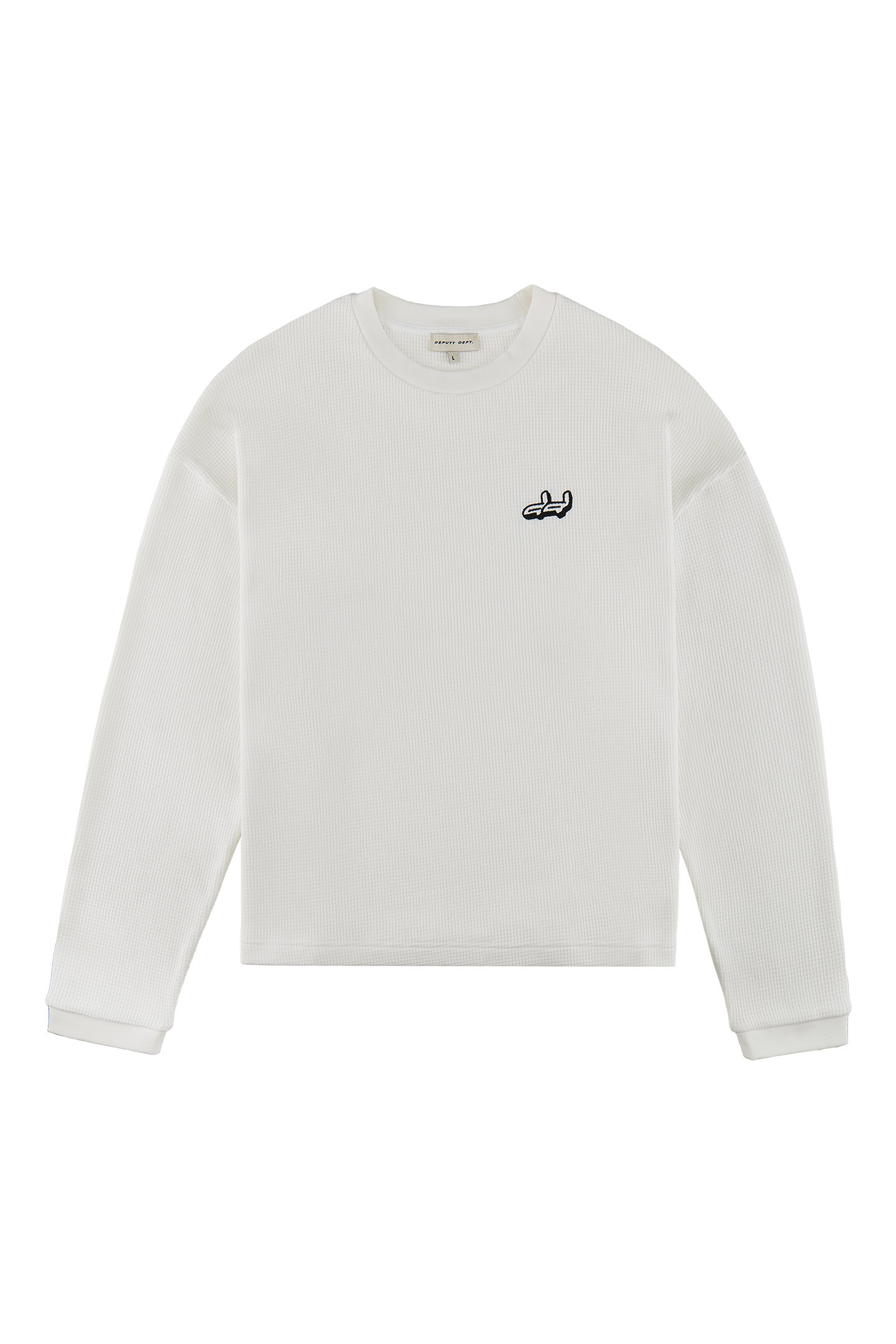 WAFFLE LONGSLEEVE (BONE WHITE)