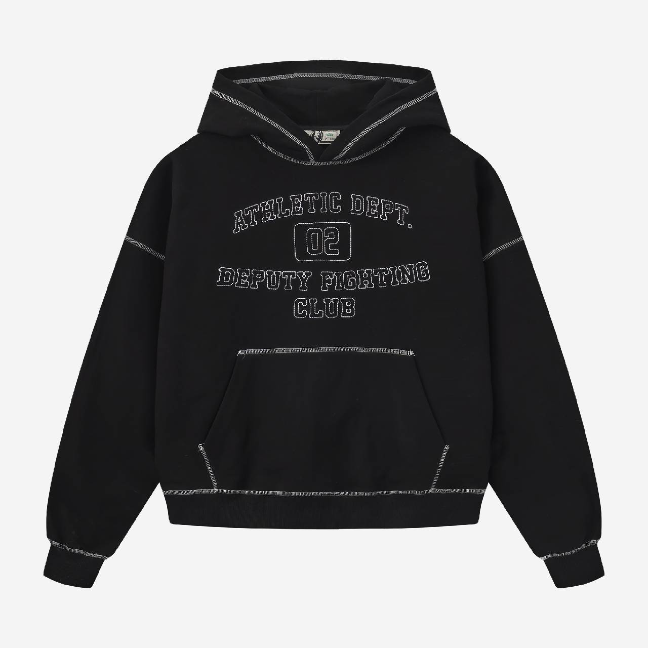 CONTRAST HOODIE (BLACK)