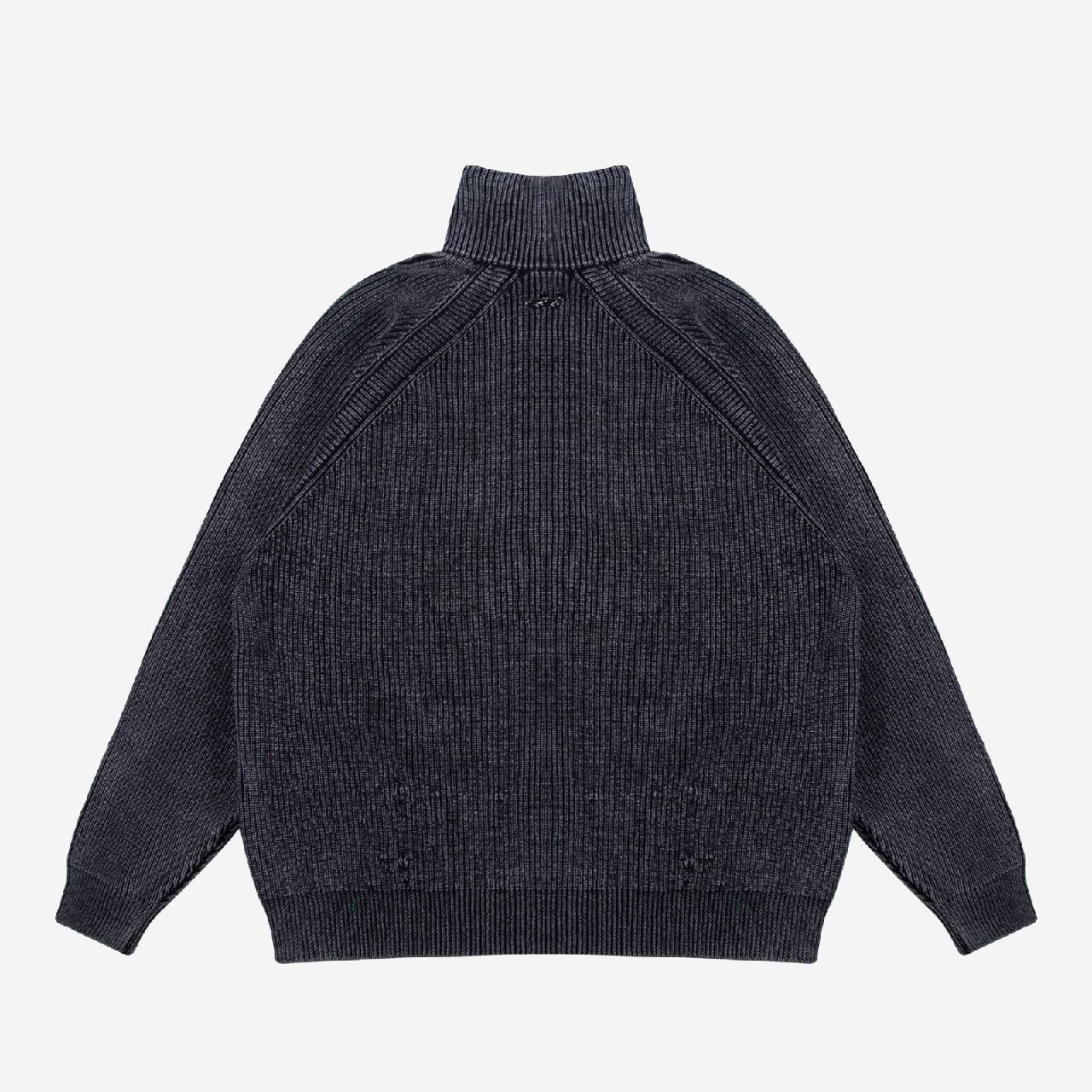 RIPPED HEAVY KNIT (BLACK)