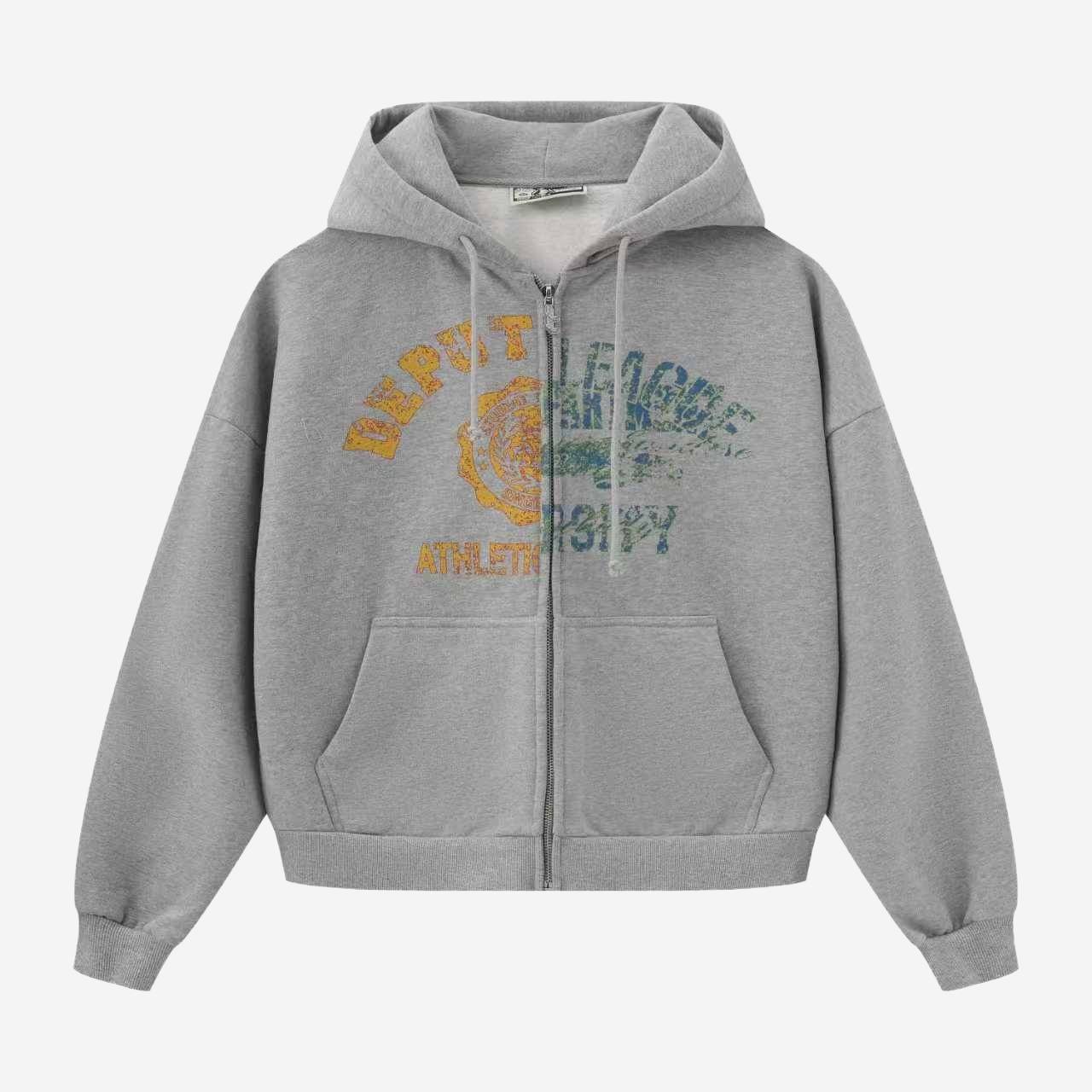 COLLEGE ZIP (GREY)