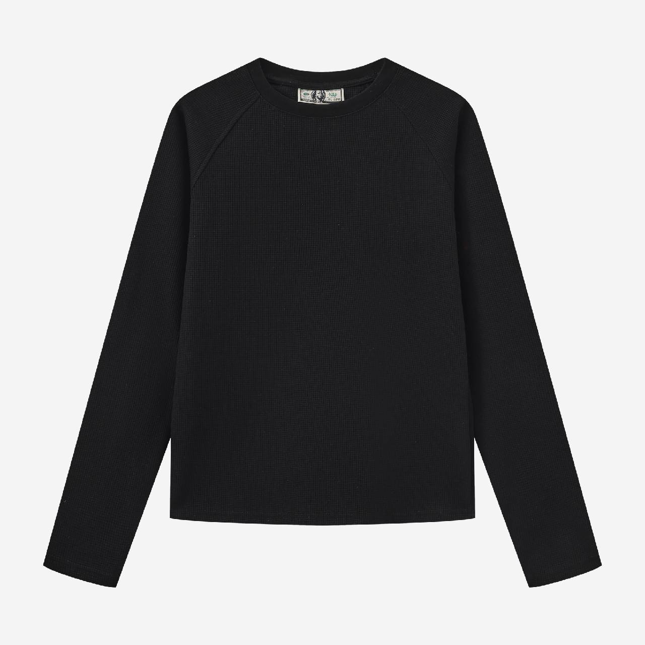 EVERYDAY WAFFLE LONGSLEEVE (BLACK)