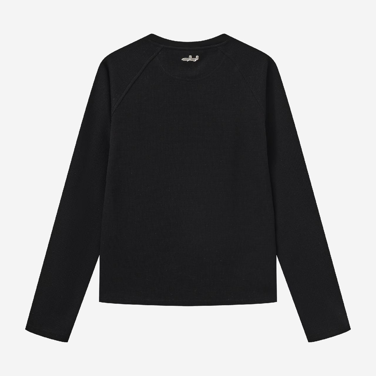 EVERYDAY WAFFLE LONGSLEEVE (BLACK)
