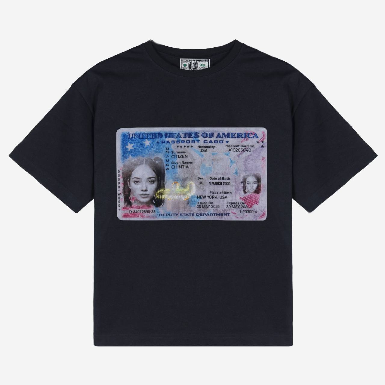 PASSPORT TEE  (BLACK)