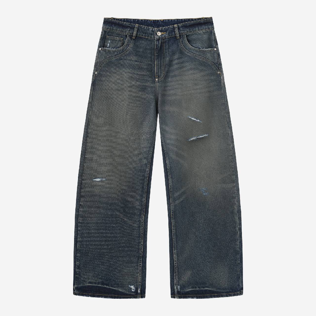 WAXED DENIM (OCEAN BLUE)