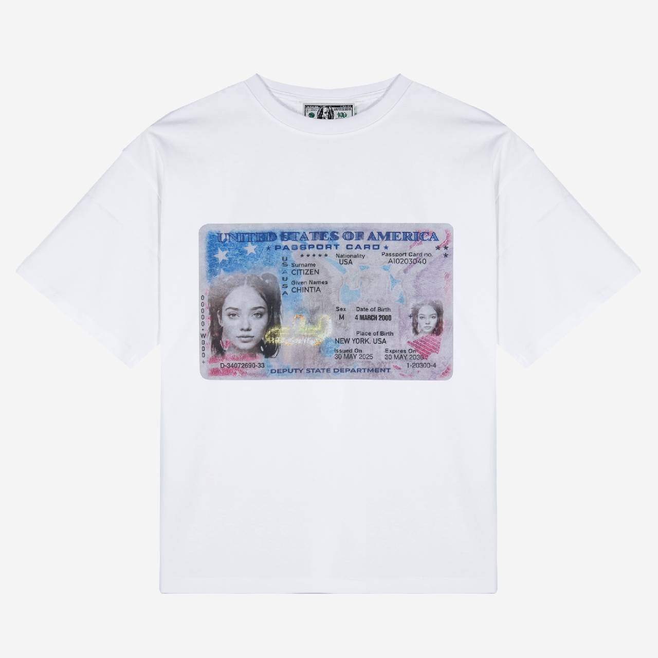 PASSPORT TEE  (WHITE)