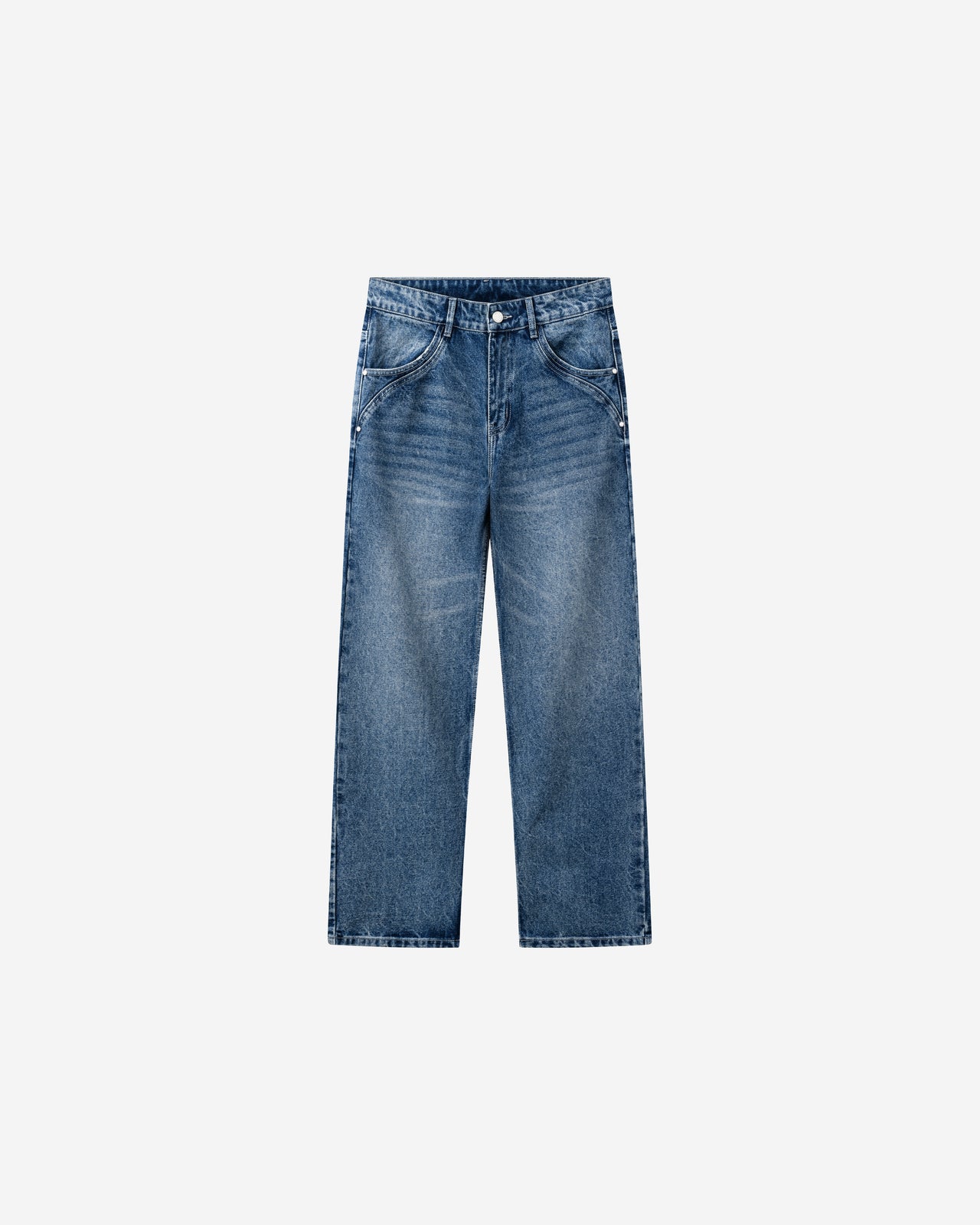 STRAIGHT DENIM (MID BLUE)