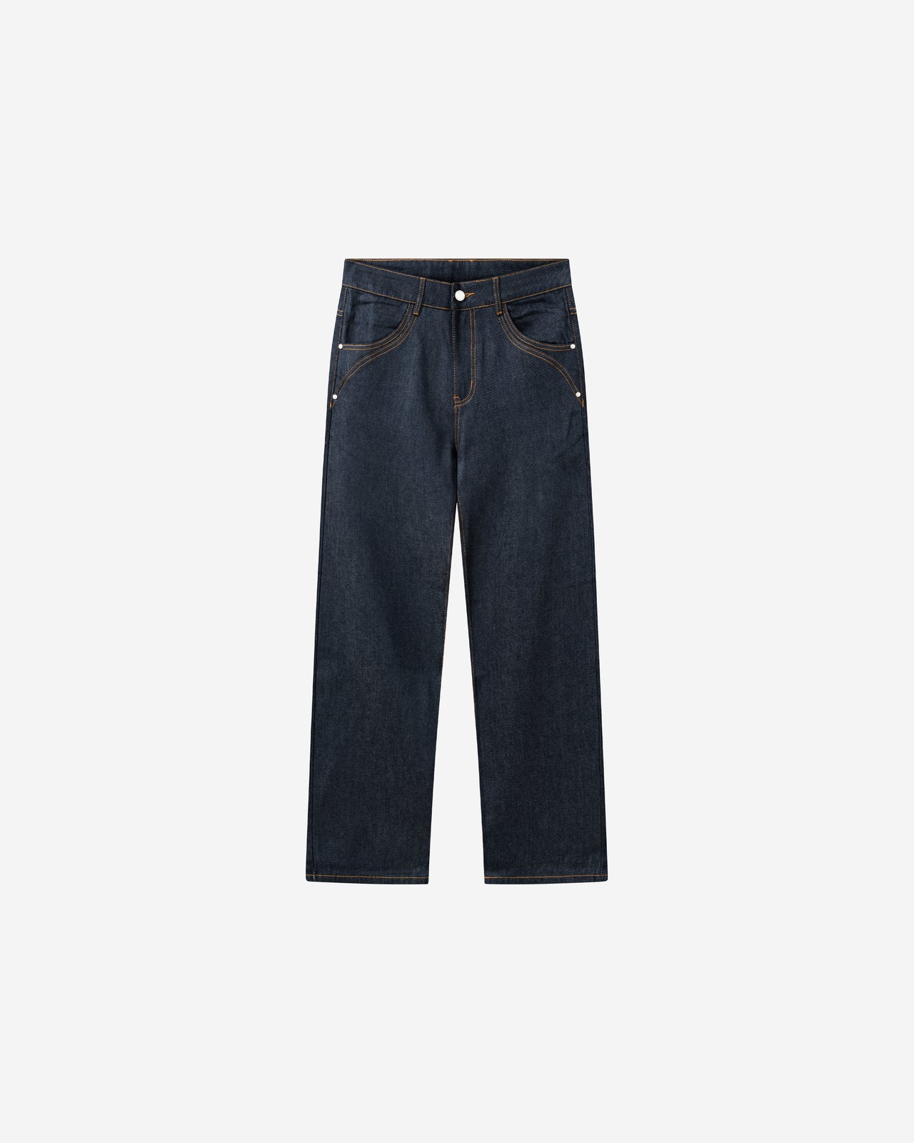 STRAIGHT RAW DENIM (BLUE)