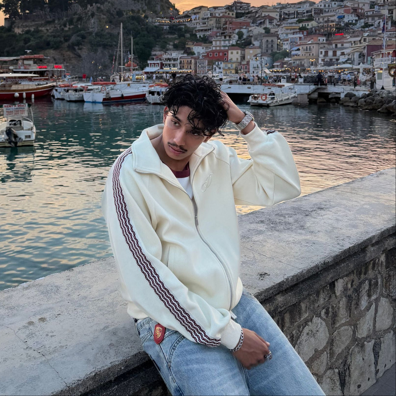 COURT TRACK JACKET (CREAM)