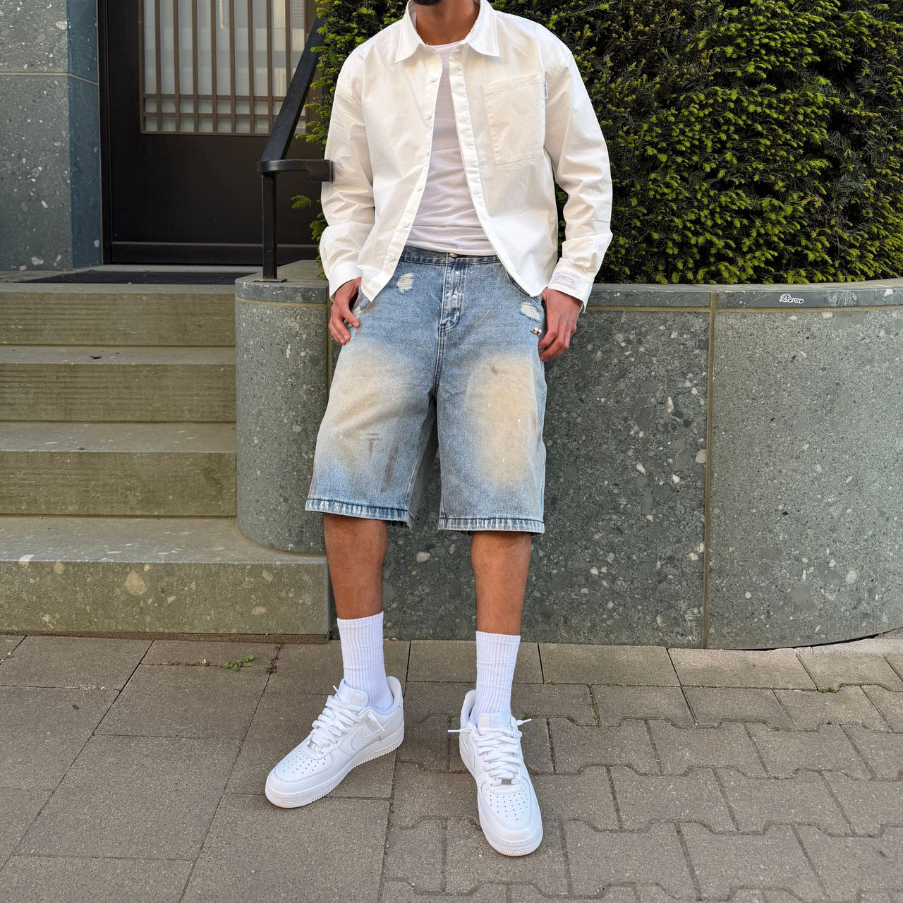 DIRT WASHED JORTS (LIGHT)